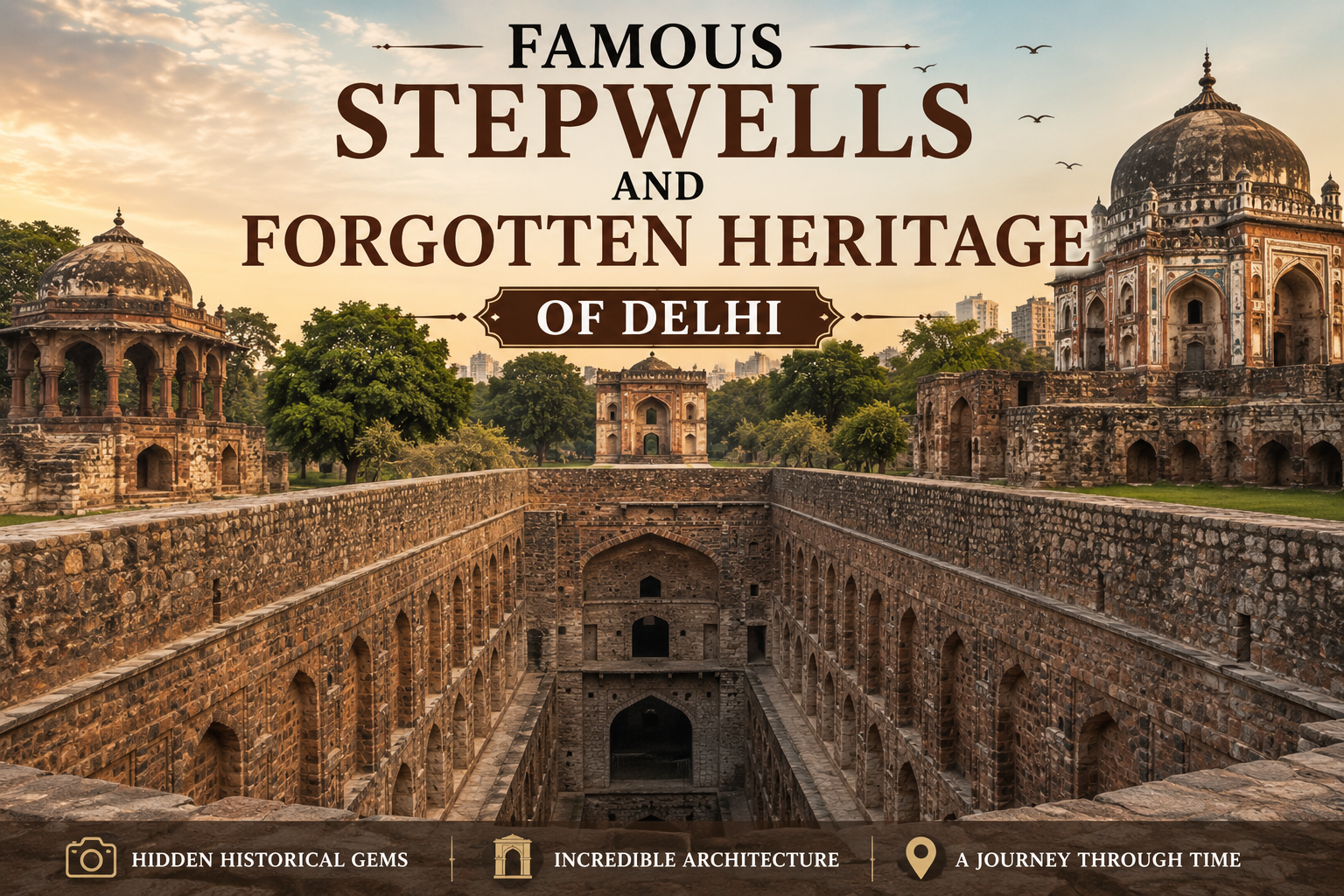 Famous stepwells and forgotten heritage of Delhi