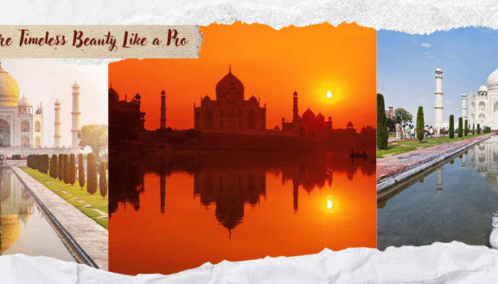 Taj Mahal photography scene