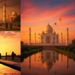 Taj Mahal changing color during the day