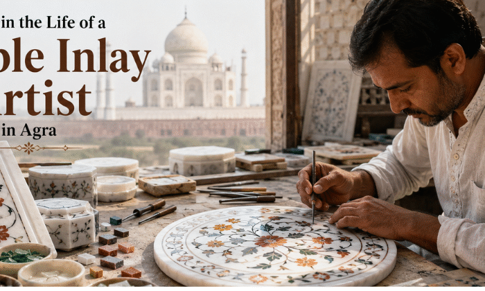 A Day in the Life of a Marble Inlay Artist in Agra