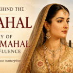 "Artistic portrait of Mumtaz Mahal with the Taj Mahal in the background, illustrating the inspiring story of the woman whose legacy led to the creation of India's iconic monument."