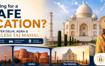 Agra, and the iconic Taj Mahal with guided sightseeing and India's rich cultural heritage