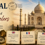 Foreign travelers admiring the Taj Mahal in Agra while experiencing India's iconic Mughal monument and cultural heritage