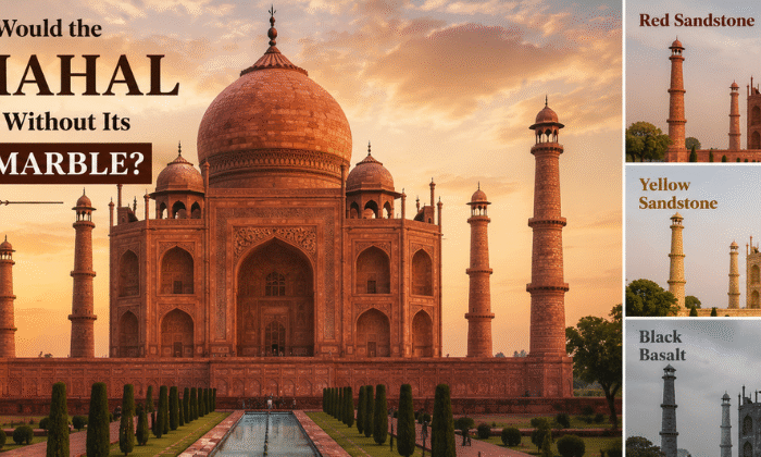 What Would the Taj Mahal Look Like Without Its White Marble?