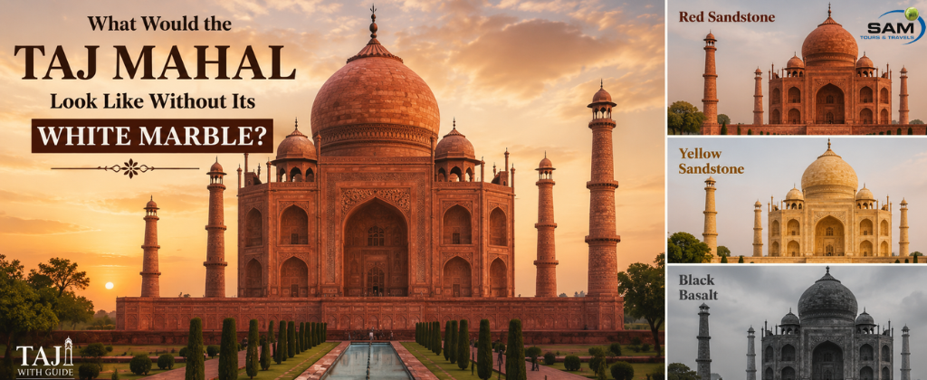 What Would the Taj Mahal Look Like Without Its White Marble?