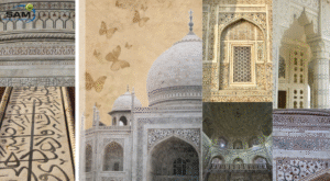 Hidden symbols and architectural details of the Taj Mahal in Agra