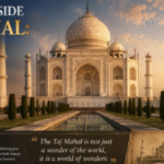 “Taj Mahal secrets and symbolism infographic”