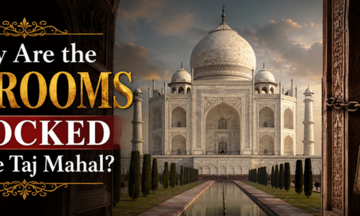 "Why Are the 22 Rooms Locked in the Taj Mahal? Mysterious sealed rooms inside the Taj Mahal in Agra, India."