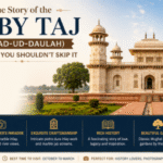 Baby Taj Agra (Itmad-ud-Daulah) showcasing elegant white marble architecture, intricate pietra dura inlay work, and peaceful Mughal gardens.