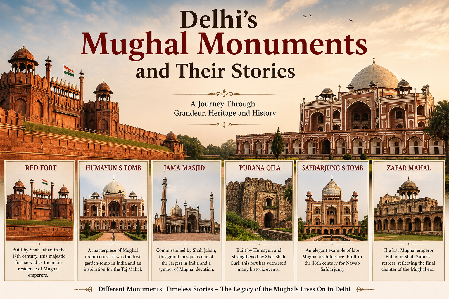 Delhi's Mughal Monuments and Their Stories