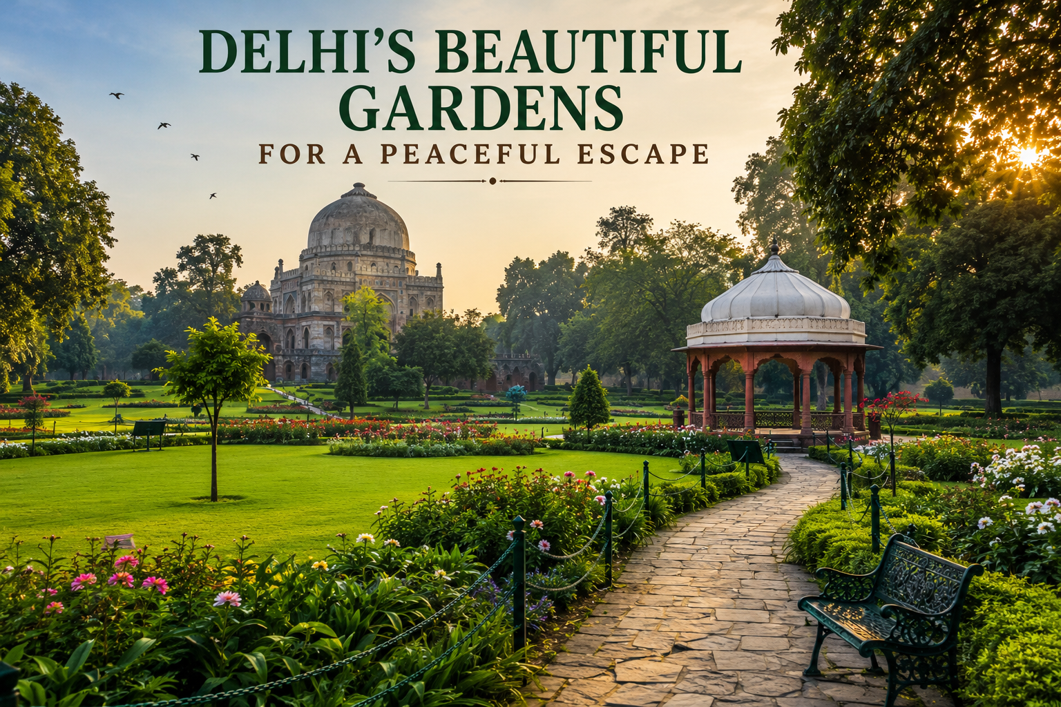 Delhi's beautiful gardens for a peaceful escape